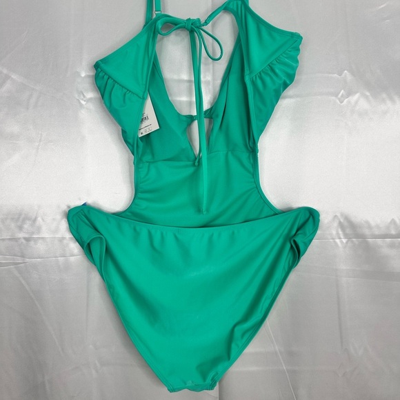 NWT No Boundaries Teal One Piece Swimsuit size XXL (19) juniors - Picture 9 of 12